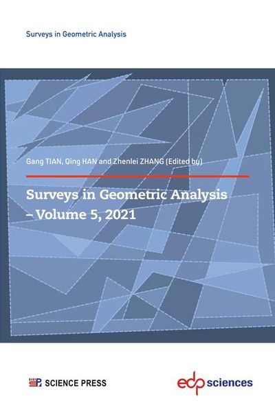 Produktbild: Surveys in Geometric Analysis - Volume 5, 2021
