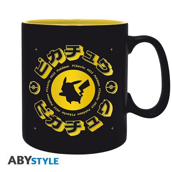 Produktbild: POKEMON - Mug - 460 ml - Pikachu Black Icon - cardboard box