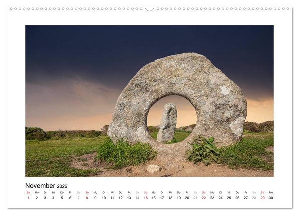 Produktbild: Cornwall - Land zwischen den Meeren (Wandkalender 2026 DIN A2 quer), CALVENDO Monatskalender
