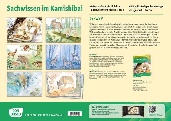 Produktbild: Der Wolf. Kamishibai Bildkartenset.