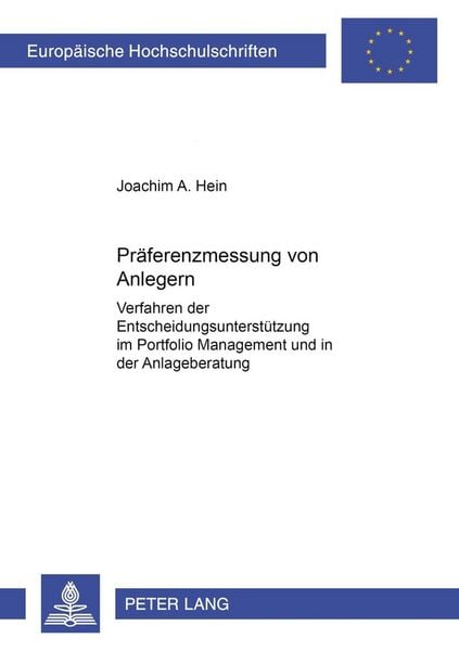 Produktbild: Pr&auml;ferenzmessung von Anlegern