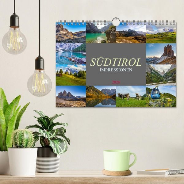 Produktbild: S&uuml;dtirol Impressionen (Wandkalender 2026 DIN A4 quer), CALVENDO Monatskalender