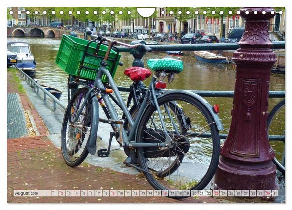 Produktbild: Amsterdam (Wandkalender 2026 DIN A4 quer), CALVENDO Monatskalender