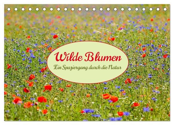 Produktbild: Wilde Blumen - ein Spaziergang durch die Natur (Tischkalender 2026 DIN A5 quer), CALVENDO Monatskalender