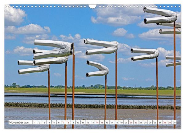 Produktbild: Moin Nordfriesland - Urlaub an der Nordseek&uuml;ste (Wandkalender 2026 DIN A3 quer), CALVENDO Monatskalender