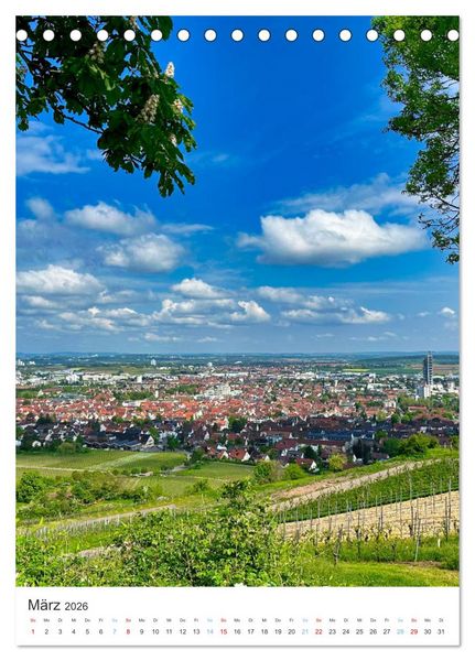 Produktbild: Rund um Fellbach (Tischkalender 2026 DIN A5 hoch), CALVENDO Monatskalender