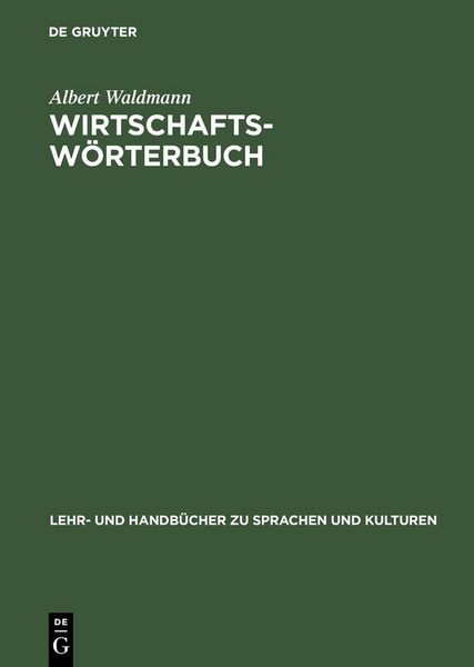 Produktbild: Wirtschaftsw&ouml;rterbuch