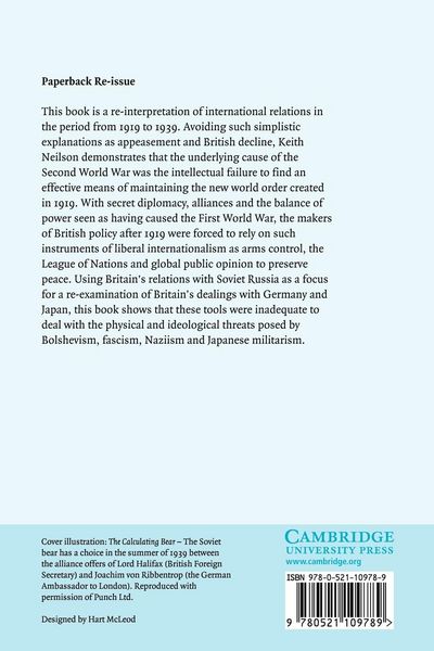 Produktbild: Britain, Soviet Russia and the Collapse of the Versailles Order, 1919 1939