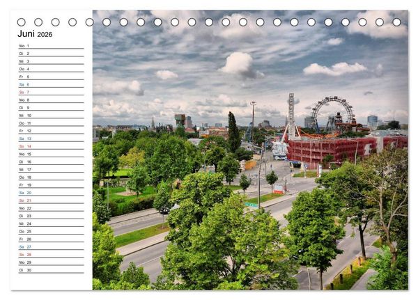 Produktbild: Wien - &Ouml;sterreichs charmante Hauptstadt (Tischkalender 2026 DIN A5 quer), CALVENDO Monatskalender