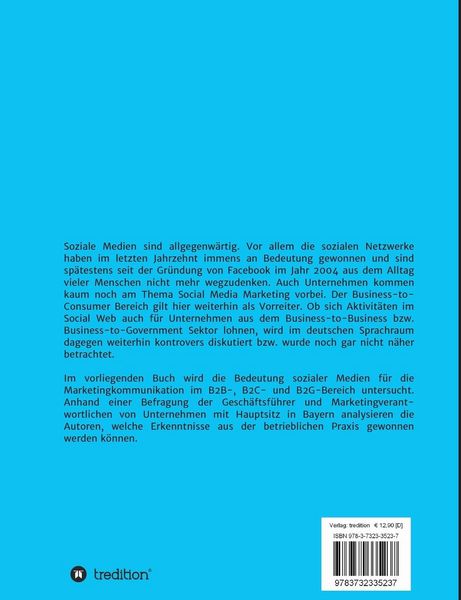 Produktbild: Bedeutung und Nutzung von Social Media in der Marketingkommunikation bayerischer Unternehmen anhand einer empirischen Untersuchung