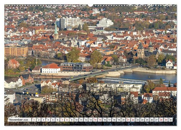 Produktbild: Das Weserbergland (hochwertiger Premium Wandkalender 2026 DIN A2 quer), Kunstdruck in Hochglanz