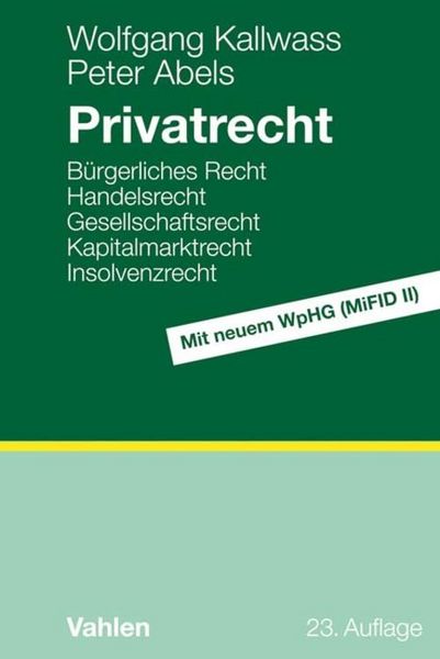 Produktbild: Privatrecht
