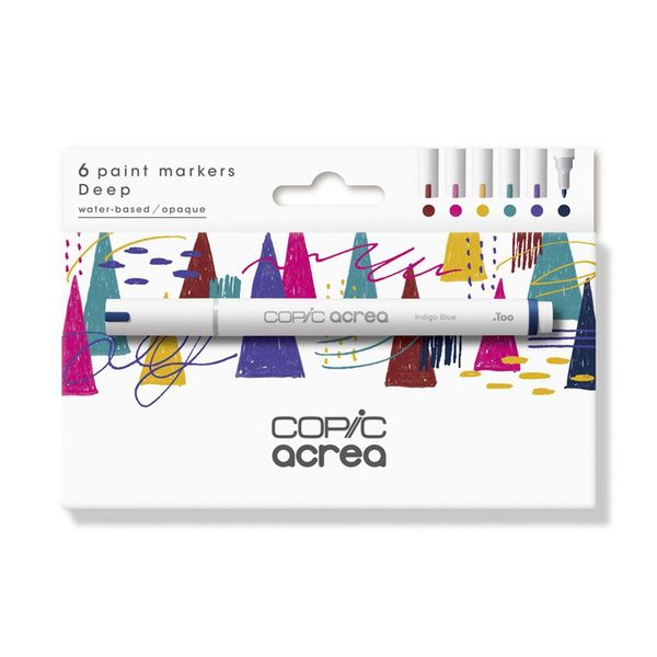 Copic Paint Marker acrea Set Deep 6 Stück