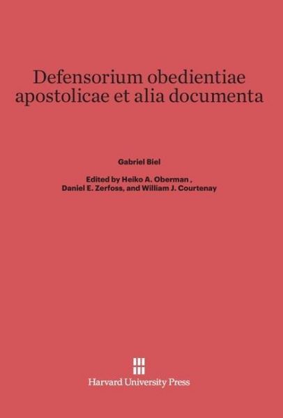 Produktbild: Defensorium obedientiae apostolicae et alia documenta
