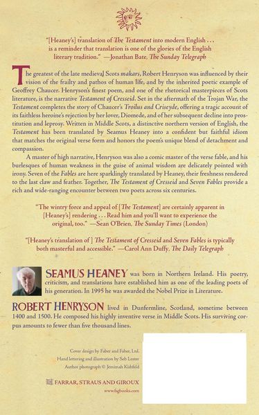 Produktbild: The Testament of Cresseid and Seven Fables