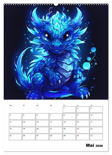 Produktbild: Tierisches Horoskop (hochwertiger Premium Wandkalender 2026 DIN A2 hoch), Kunstdruck in Hochglanz