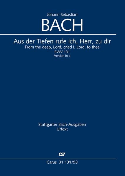 Produktbild: Aus der Tiefen rufe ich, Herr, zu dir (Klavierauszug)