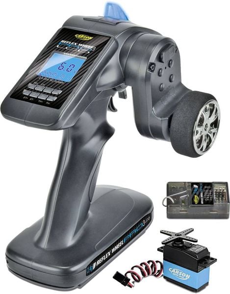 Carson Modellsport Reflex Wheel Pro III LCD Marine Pistolengriff-Fernsteuerung 2,4 GHz Anzahl Kanäle: 3 inkl. Empfänger