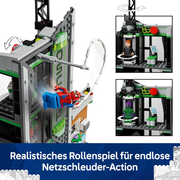 Produktbild: LEGO ǀ Marvel 76324 Spider-Man vs. Oscorp, Superhelden Spielzeug Kinder