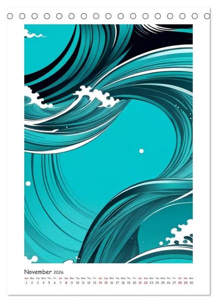 Produktbild: Essence of abstraction (Desk Calendar 2026 DIN A5 portrait), CALVENDO 12 Month DeskCalendar