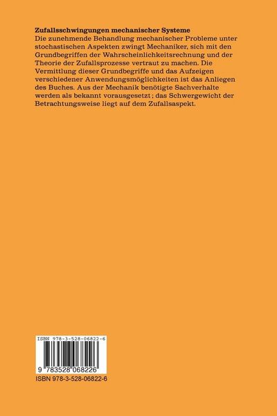 Produktbild: Zufallsschwingungen mechanischer Systeme