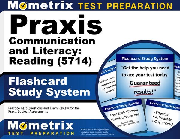 Produktbild: PRAXIS Communication and Literacy: Reading (5714) Flashcard Study System