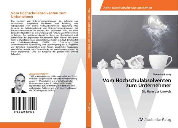 Produktbild: Vom Hochschulabsolventen zum Unternehmer