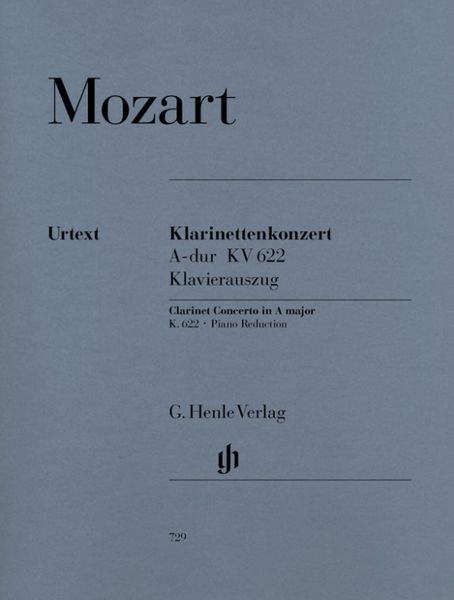 Mozart, Wolfgang Amadeus - Klarinettenkonzert A-dur KV 622