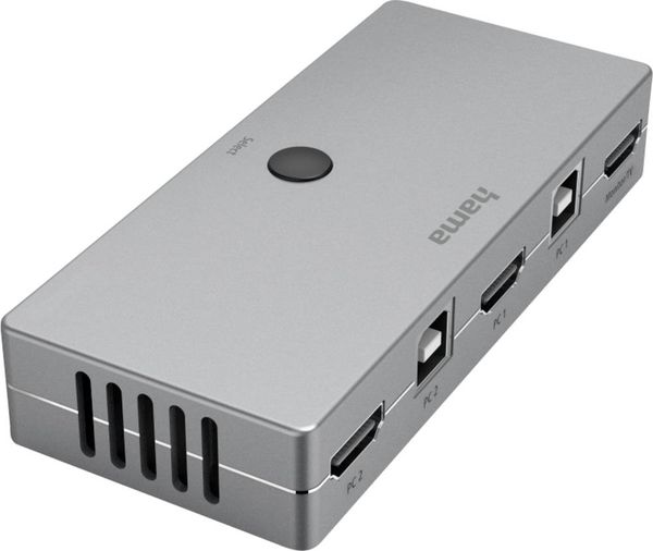 Produktbild: Hama 2+2 Port KVM-Umschalter HDMI USB 4096 x 2160 Pixel