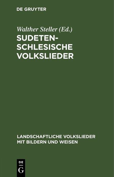 Produktbild: Sudetenschlesische Volkslieder