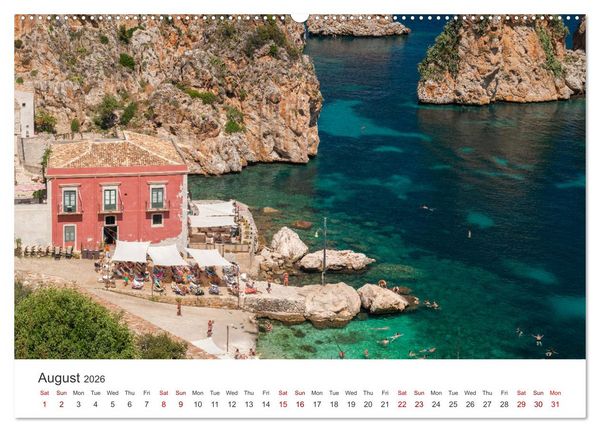 Produktbild: Sicily - The island where winter does not exist (Wall Calendar 2026 DIN A2 landscape), CALVENDO 12 Month Wall Calendar
