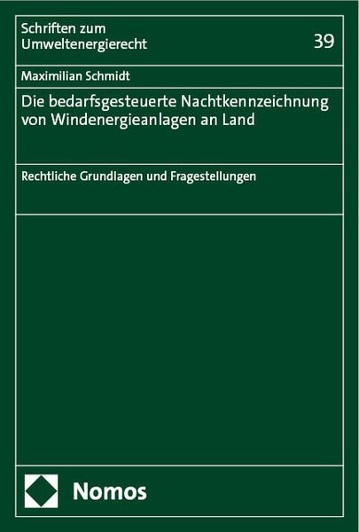 Produktbild: Die bedarfsgesteuerte Nachtkennzeichnung von Windenergieanlagen an Land