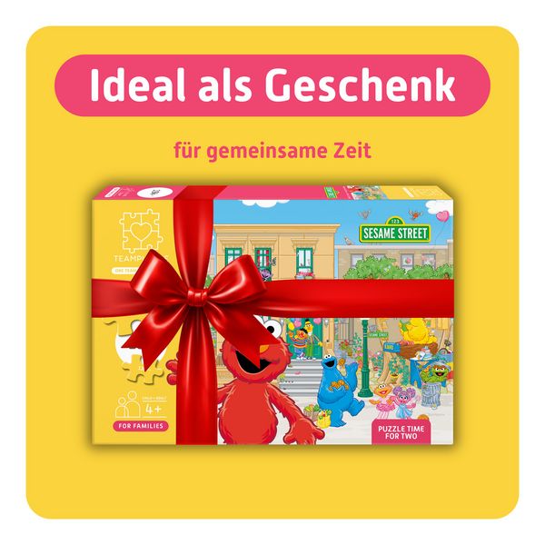 Produktbild: TEAMPUZZLE &ndash; Sesamstra&szlig;e &ndash; 194 Teile &ndash; Kinderpuzzle mit gro&szlig;en & kleinen Teilen
