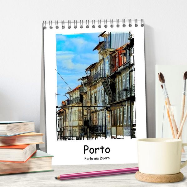 Produktbild: Porto Perle am Douro (Tischkalender 2026 DIN A5 hoch), CALVENDO Monatskalender