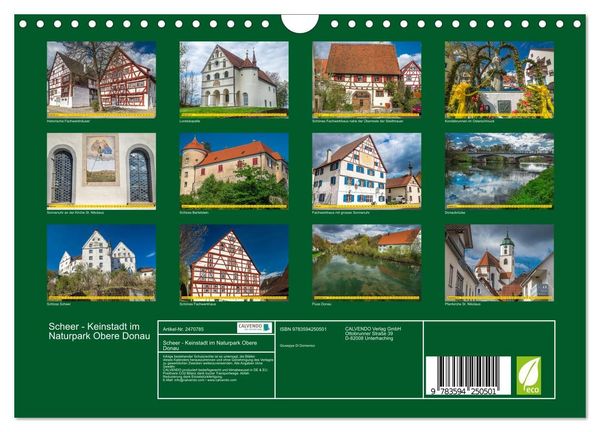 Produktbild: Scheer - Keinstadt im Naturpark Obere Donau (Wandkalender 2027 DIN A4 quer), CALVENDO Monatskalender