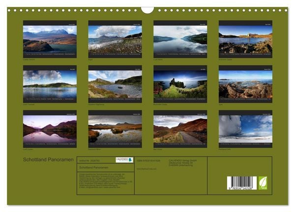 Produktbild: Schottland Panoramen (Wandkalender 2026 DIN A3 quer), CALVENDO Monatskalender