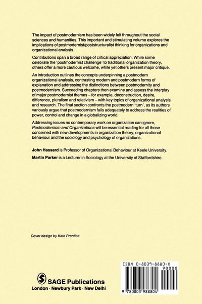 Produktbild: Postmodernism and Organizations