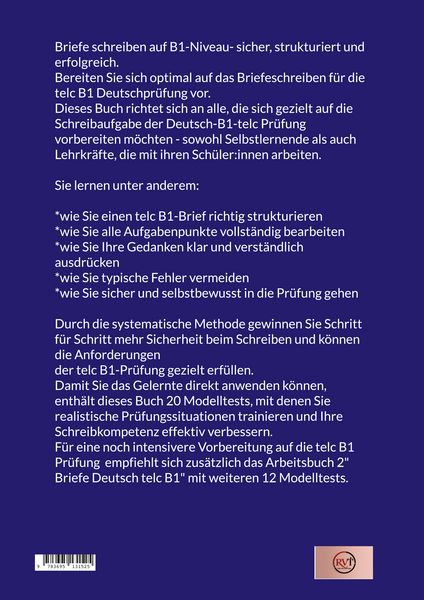Produktbild: BRIEFE DEUTSCH B1 * 20 pr&uuml;fungs&auml;hnliche Modelltests