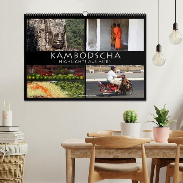 Produktbild: Kambodscha - Highlights aus Asien 2026 (Wandkalender 2026 DIN A2 quer), CALVENDO Monatskalender