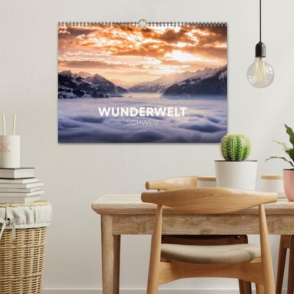 Produktbild: Wunderwelt Schweiz (Wandkalender 2026 DIN A3 quer), CALVENDO Monatskalender