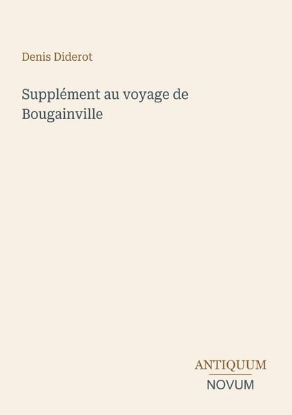 Produktbild: Suppl&eacute;ment au voyage de Bougainville