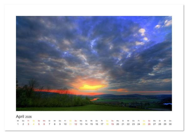 Produktbild: Weserbergland Impressionen (Wandkalender 2026 DIN A4 quer), CALVENDO Monatskalender