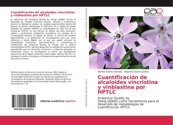 Produktbild: Cuantificaci&oacute;n de alcaloides vincristina y vinblastina por HPTLC