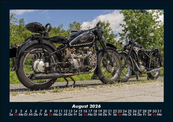 Produktbild: Motorr&auml;der 2026 Fotokalender DIN A5