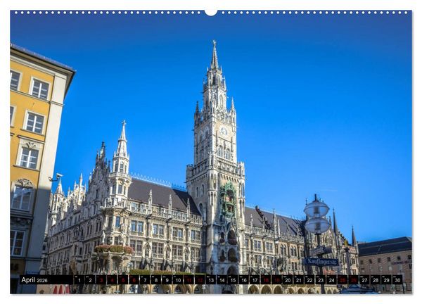 Produktbild: M&uuml;nchen entdecken - Die Sch&ouml;nheit der Bayerischen Metropole (Wandkalender 2026 DIN A2 quer), CALVENDO Monatskalender