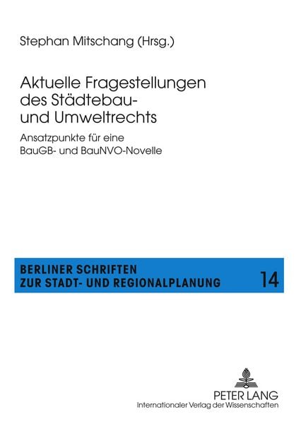 Produktbild: Aktuelle Fragestellungen des Staedtebau- und Umweltrechts