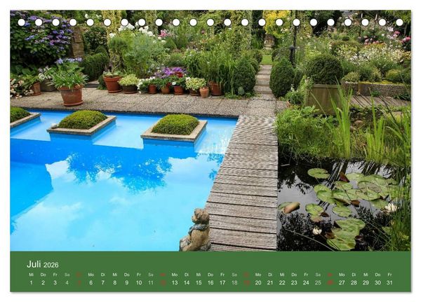 Produktbild: G&auml;rten in Westfalen &ouml;ffnen ihre Pforten (Tischkalender 2026 DIN A5 quer), CALVENDO Monatskalender
