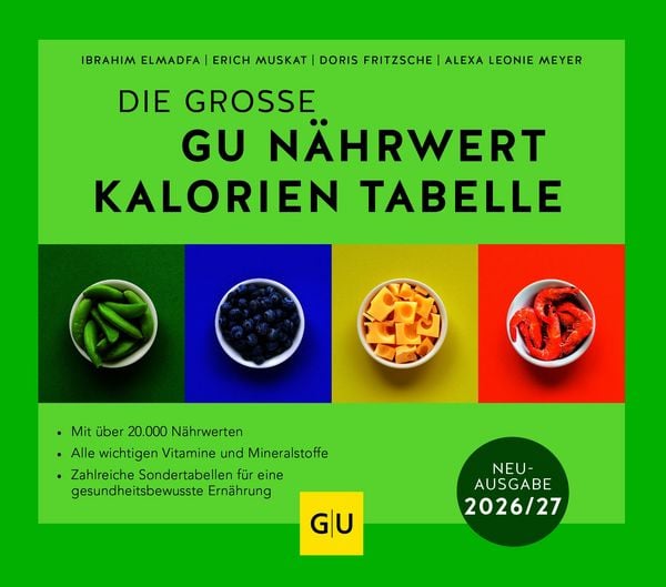 Produktbild: Die gro&szlig;e GU N&auml;hrwert-Kalorien-Tabelle 2026/27