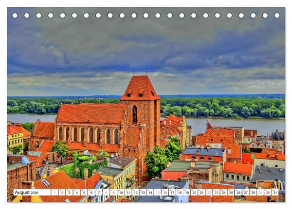 Produktbild: Thorn Torun - Die gotische Altstadt (Tischkalender 2026 DIN A5 quer), CALVENDO Monatskalender