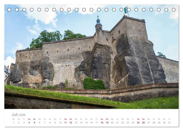 Produktbild: Sachsen - Eine stimmungsvolle Wanderung in Bildern (Tischkalender 2026 DIN A5 quer), CALVENDO Monatskalender